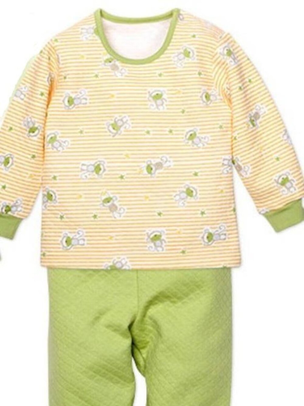 NEW 2-piece thermal loungewear for preschoolers, quilted cotton, cute prints